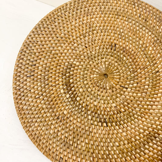 Natural Round Rattan Placemats