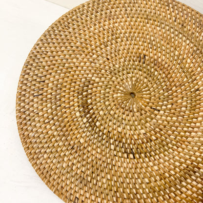 Natural Round Rattan Placemats