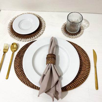 Oval Rattan Placemats 30cm x 40cm ≈ 11.8" x 15.7"